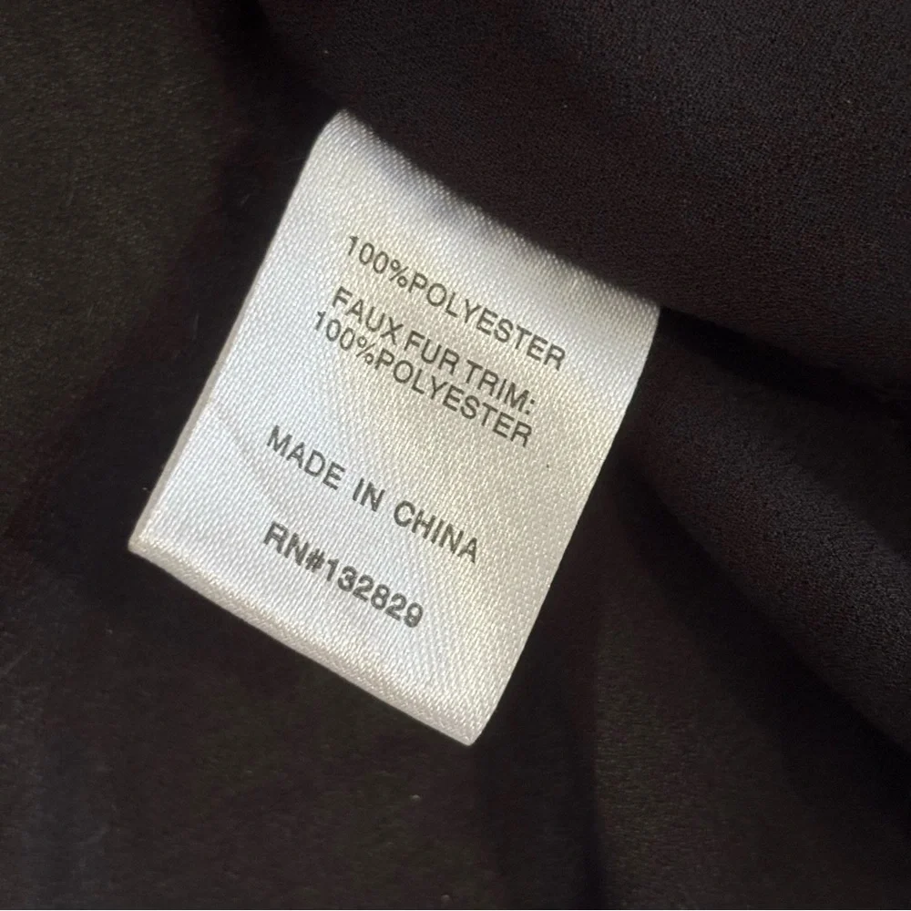 REVOLVE SUPERDOWN Womens Sheer Annie Button Up Top Size Small Black Feathers - Picture 8 of 9